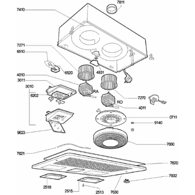 foto del prodotto motore originale codice 4011 cappa aspirante ikea whirlpool 4355798