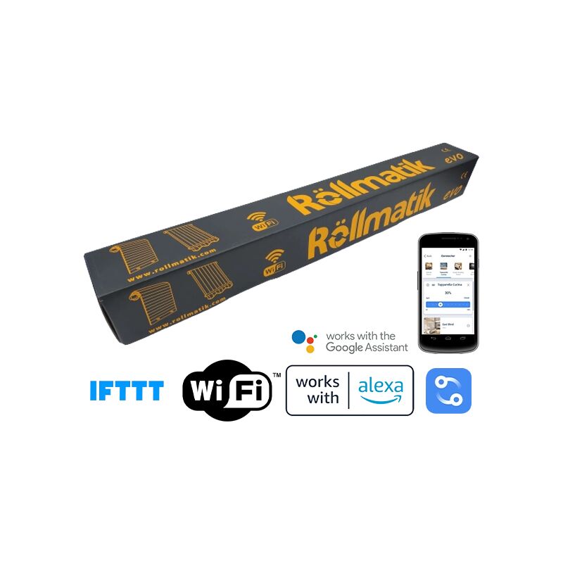 foto del prodotto motore per tapparelle wi fi integrato controllo da smartphone . portata 20nm 40kg