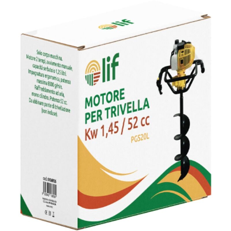 foto del prodotto motore per trivella 'pg520l' kw 1,45