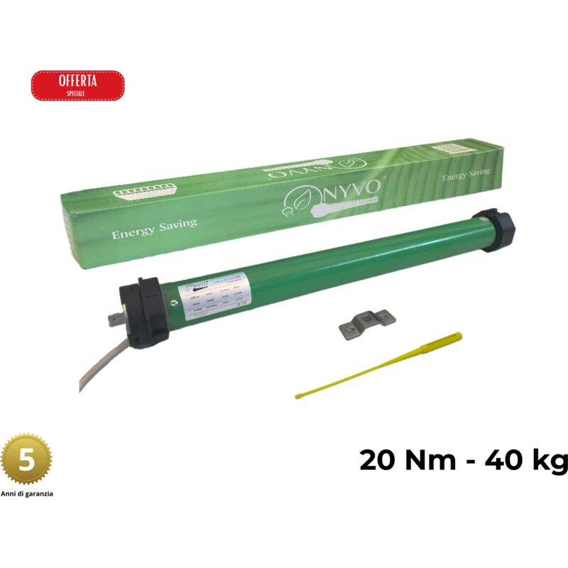 foto del prodotto motore tapparella 40 kg 20 nm motori per tapparelle elettriche avvolgibili