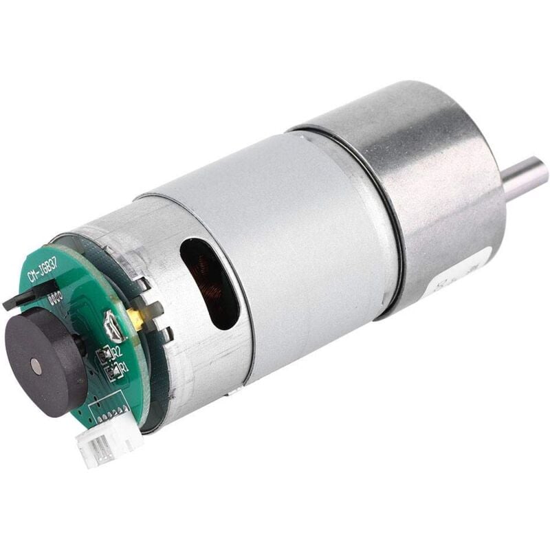 foto del prodotto motoriduttore dc 12 24v 10 1500 giri min con grande riduzione della velocit e encoder, motoriduttore ad alte prestazioni con albero di uscita