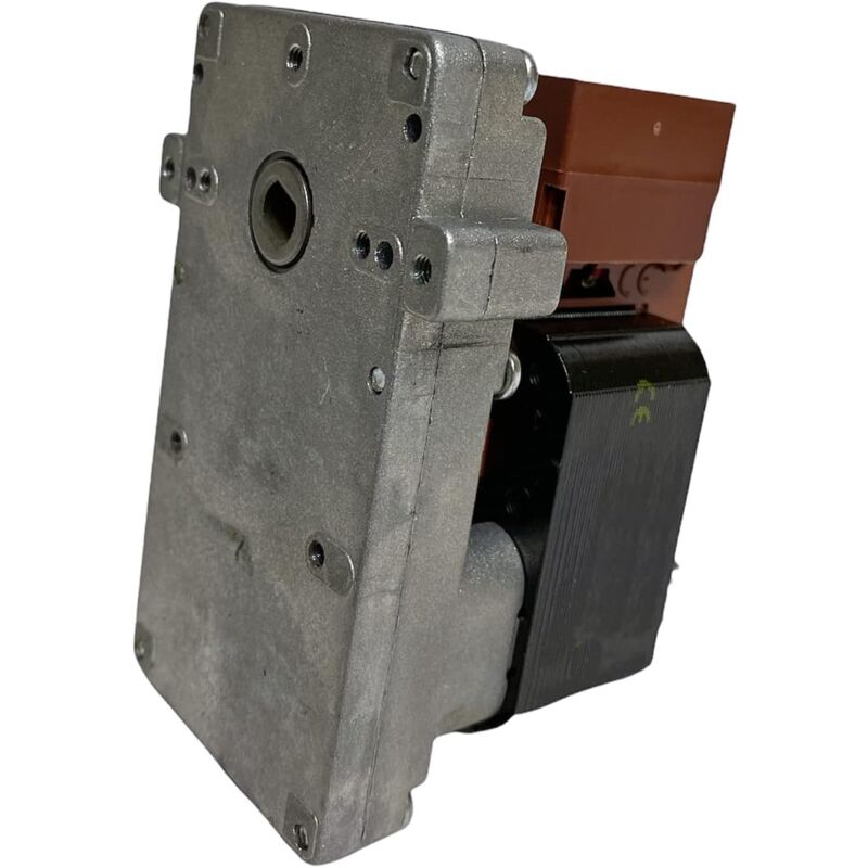 foto del prodotto motoriduttore k9115107 kenta serie 911 per stufe a pellet, velocit 2,5rpm, pacco lamellare 30mm, albero 8,5mm, senso di rotazione oraria,