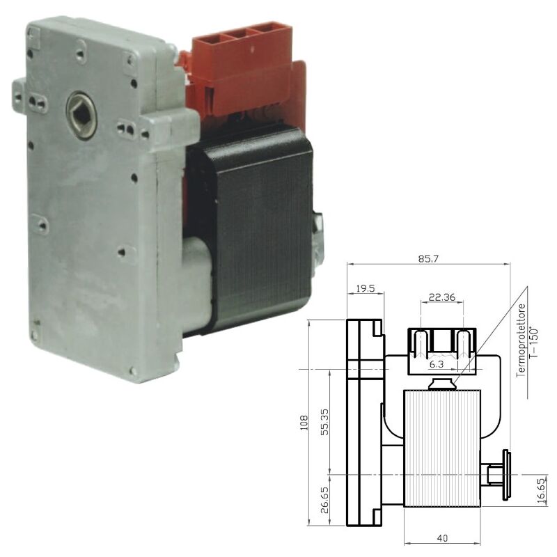 foto del prodotto motoriduttore k9117153 kenta stufe a pellet edilkamin cadel karmek kb1008 qlima