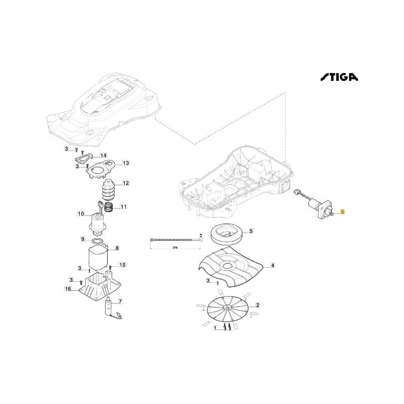 foto del prodotto motoriduttore originale stiga a3000 rtk robot rasaerba tagliaerba 381395007 0