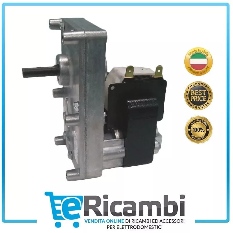 foto del prodotto motoriduttore stufa a pellet mellor 2rpm serie t3 fb1187 albero 8,5mm pacco 25mm