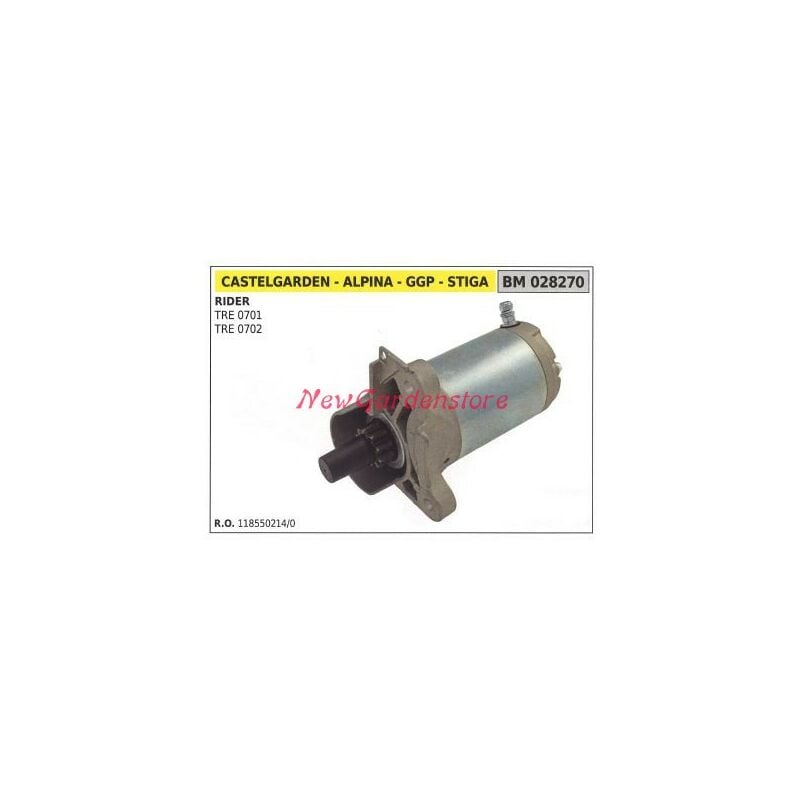 foto del prodotto motorino avviamento castelgarden trattorino rasaerba rider tre 0701 0702 028270