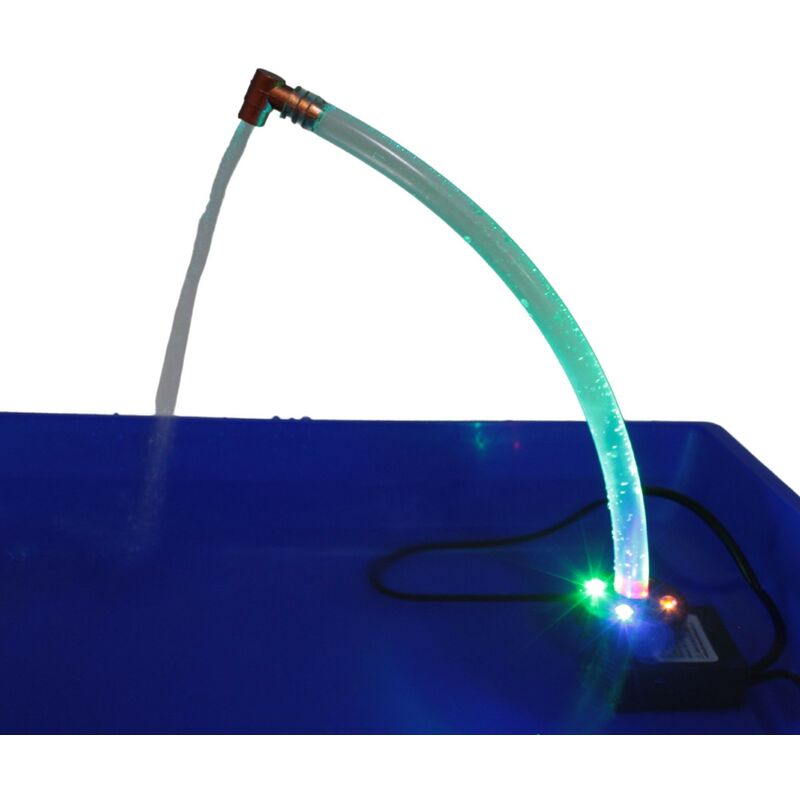 foto del prodotto motorino per acqua presepe con luci led colorate 3w 10051