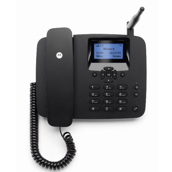 foto del prodotto motorola fw200l telefono dect identificatore di chiamata nero