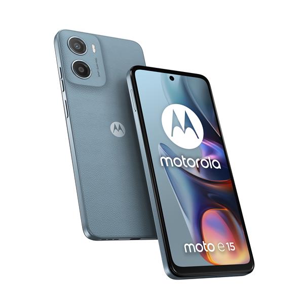 foto del prodotto motorola moto e15 16,9 cm 6.67 doppia sim android 14 go edition 4g usb tipo c 2 gb 64 gb 5200 mah blu