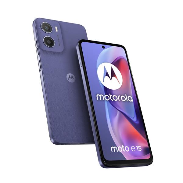 foto del prodotto motorola moto e15 16,9 cm 6.67 doppia sim android 14 go edition 4g usb tipo c 2 gb 64 gb 5200 mah lavanda