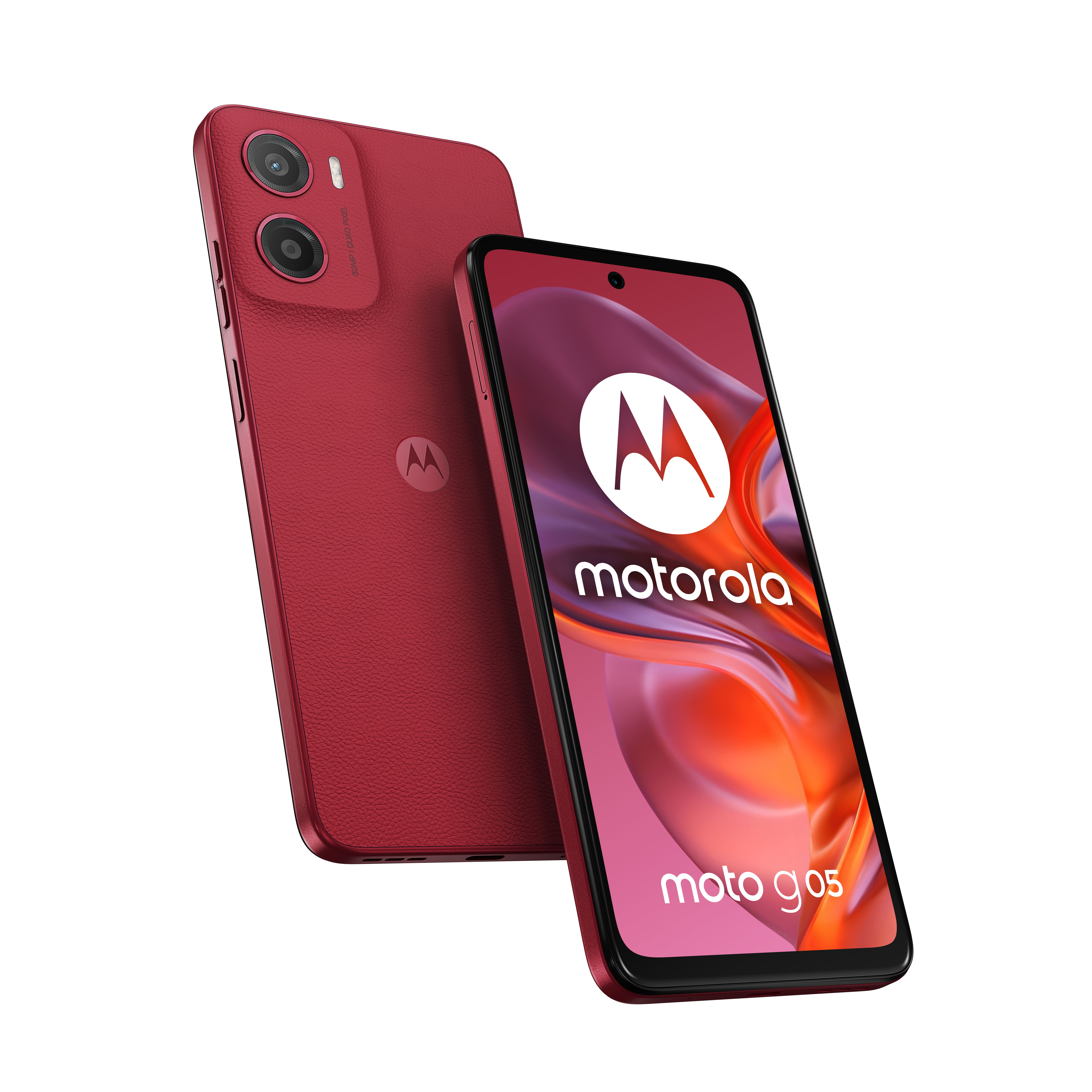 foto del prodotto motorola moto g05 16,9 cm 6.67 doppia sim android 15 4g usb tipo c 4 gb 256 gb 5200 mah rosso