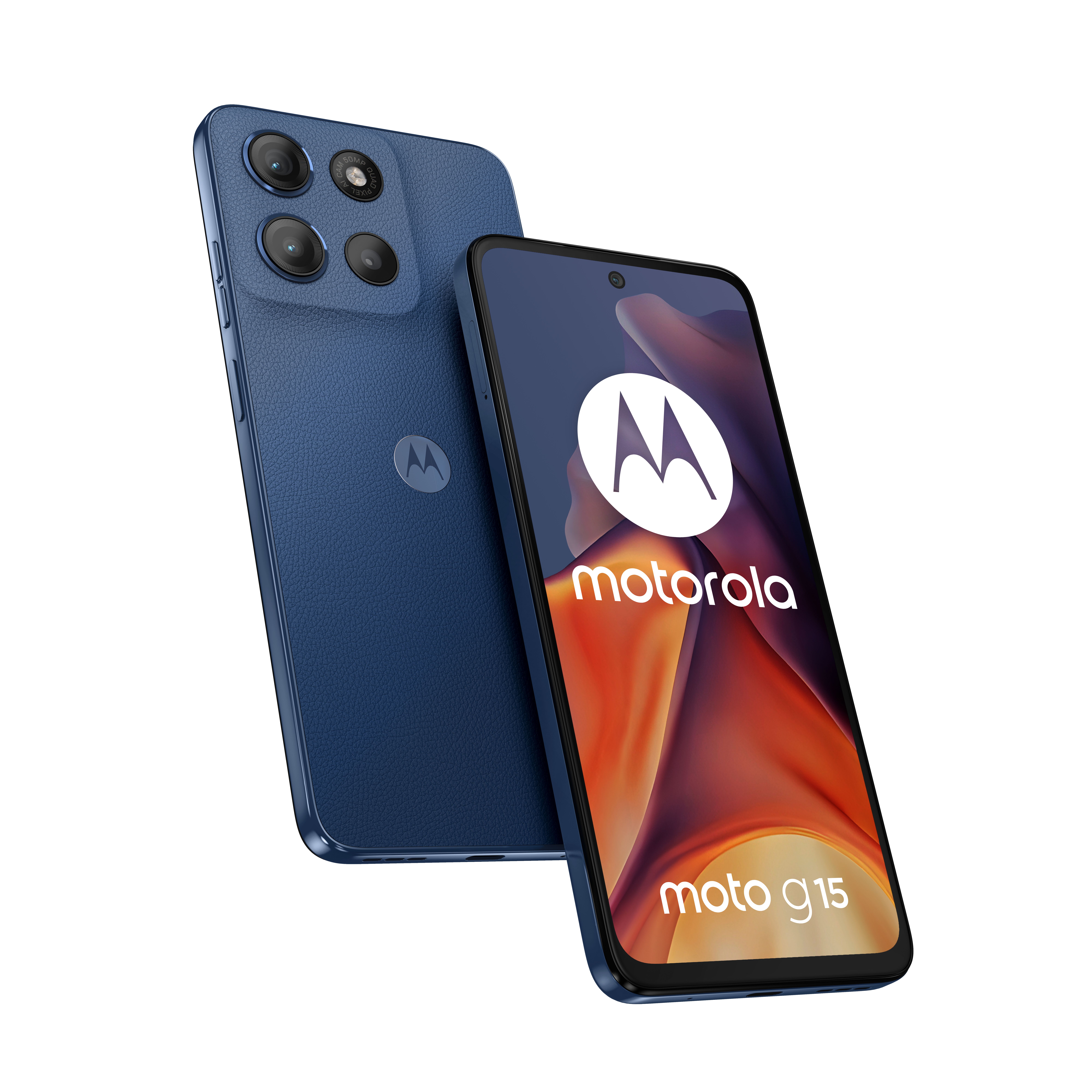 foto del prodotto motorola moto g15 17,1 cm 6.72 doppia sim android 15 4g usb tipo c 8 gb 512 gb 5200 mah blu marino