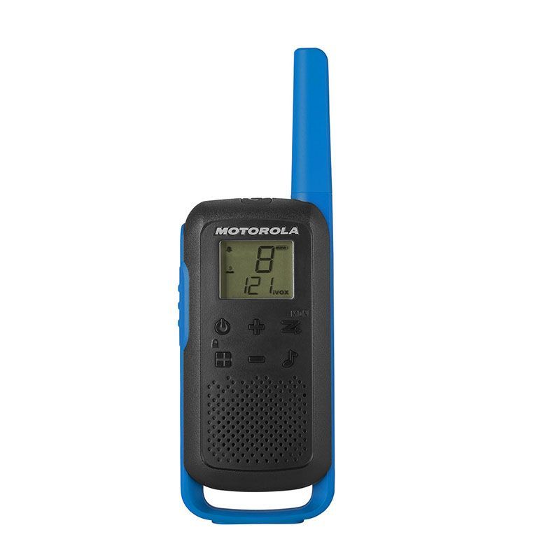 foto del prodotto motorola talkabout t62 ricetrasmittente 16 canali 12500 mhz nero, blu - 59t62bluepack