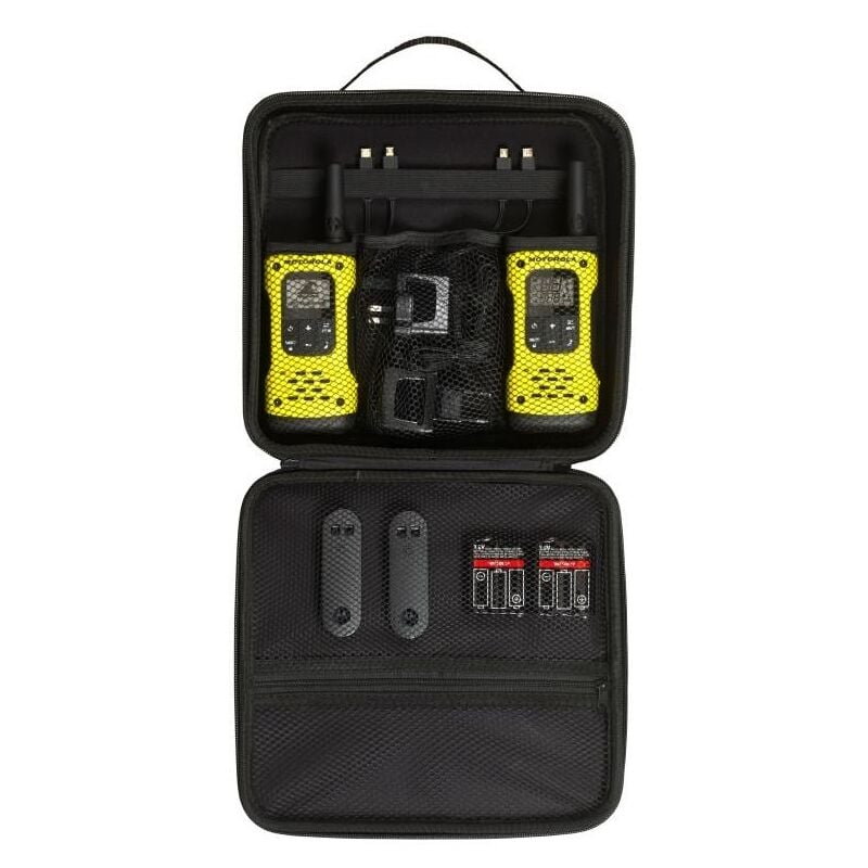foto del prodotto motorola tlkr t92h20 coppia gialla walkie talkie impermeabile 10 km di portata