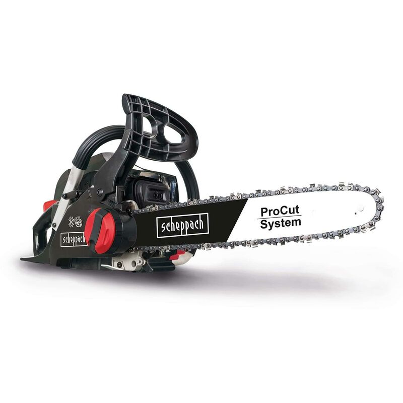 foto del prodotto motosega 41 cc a scoppio lama 40cm tensionamento rapido catena scheppach csp41