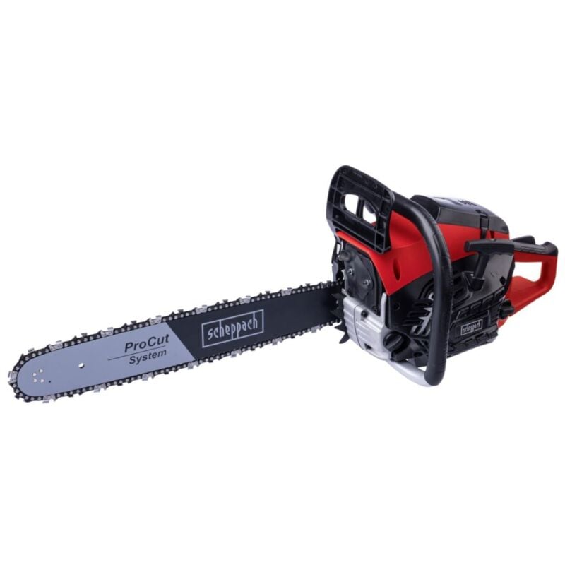 foto del prodotto motosega a scoppio 46 cc barra procut 18 lama 45 cm scheppach pcs46