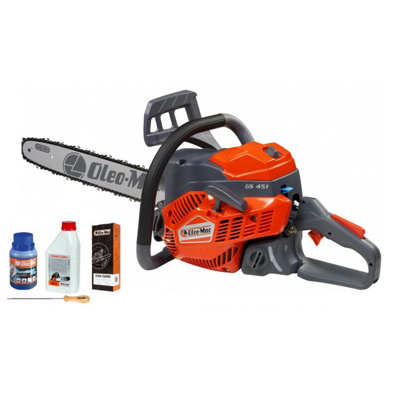 foto del prodotto motosega a scoppio oleo mac gs 451 3,2 hp gratis