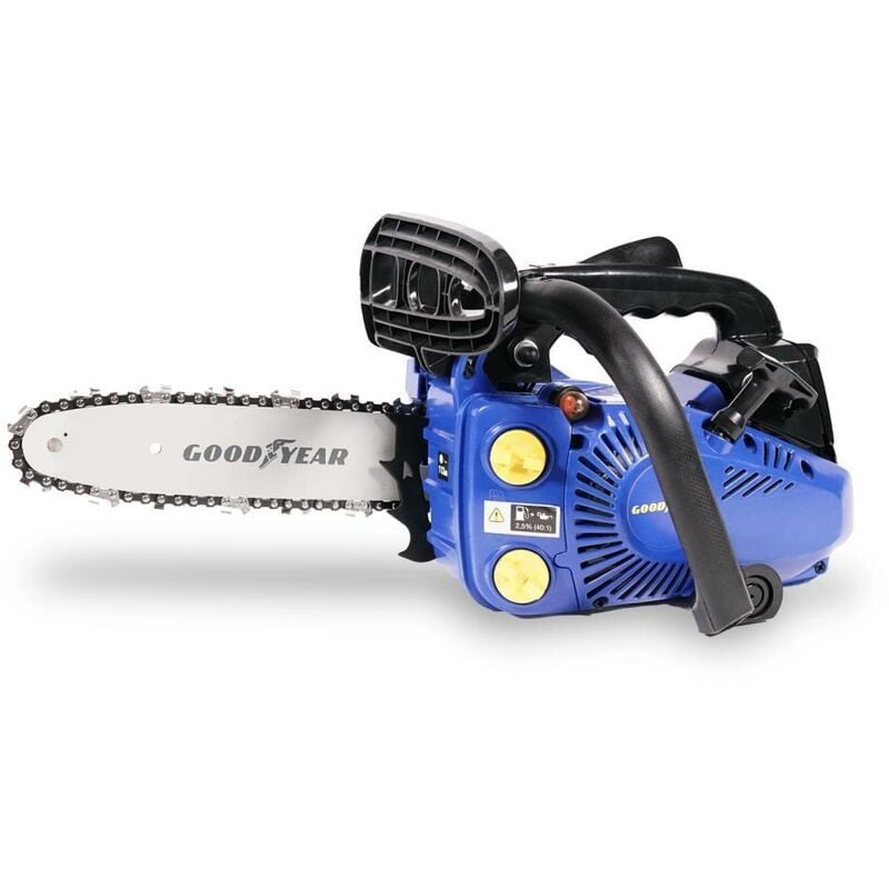 foto del prodotto motosega a scoppio potatore potatura 25,4cc barra 25cm goodyear gy25cs