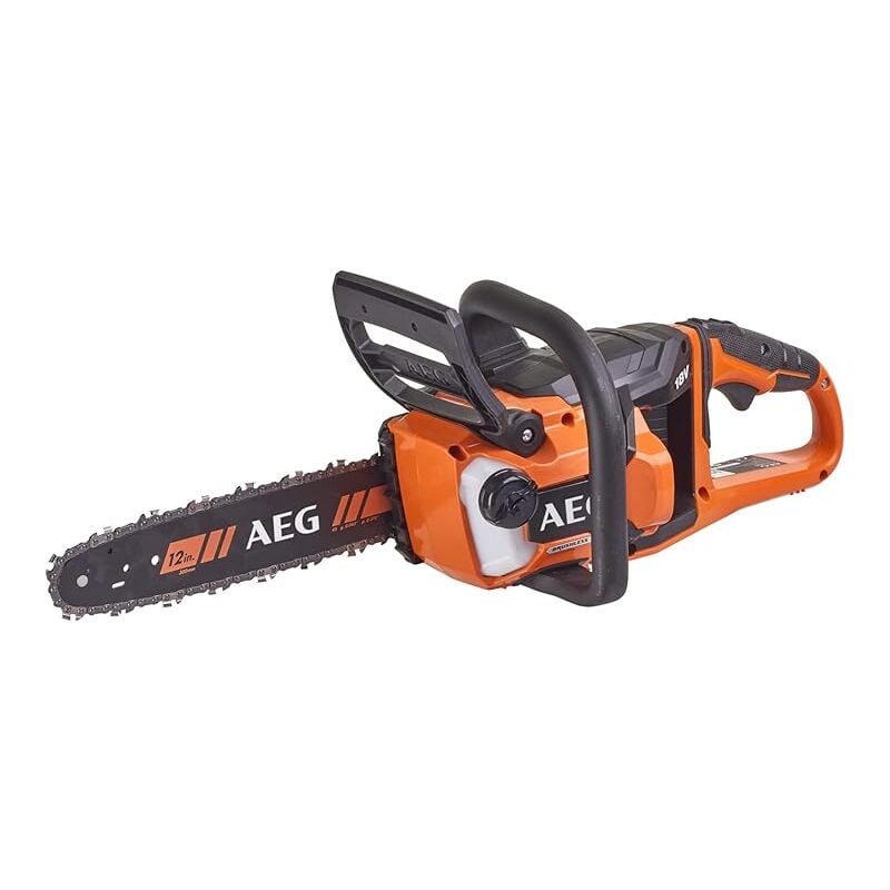 foto del prodotto motosega da carpenteria senza spazzole 18v pro18v (senza batteria) - eccellente autonomia - freno catena meccanico - grande comfort di lavoro con impugnatura antivibrazioni - acs18b30-0 - aeg