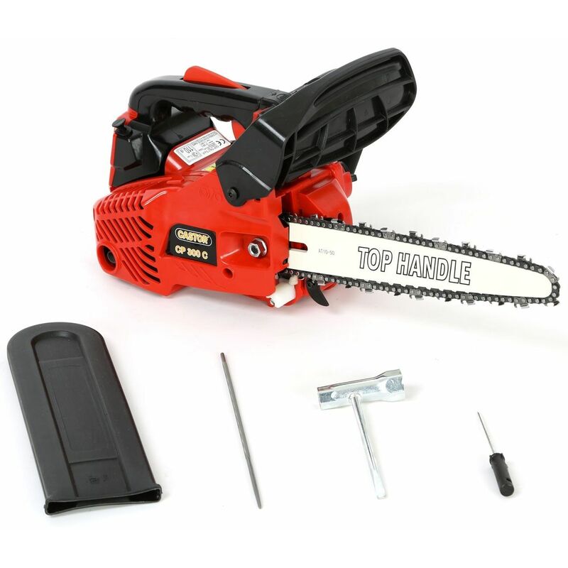foto del prodotto motosega da potatura 25,4 cc lama carvong punta 25 cm cp300c castor sega scoppio