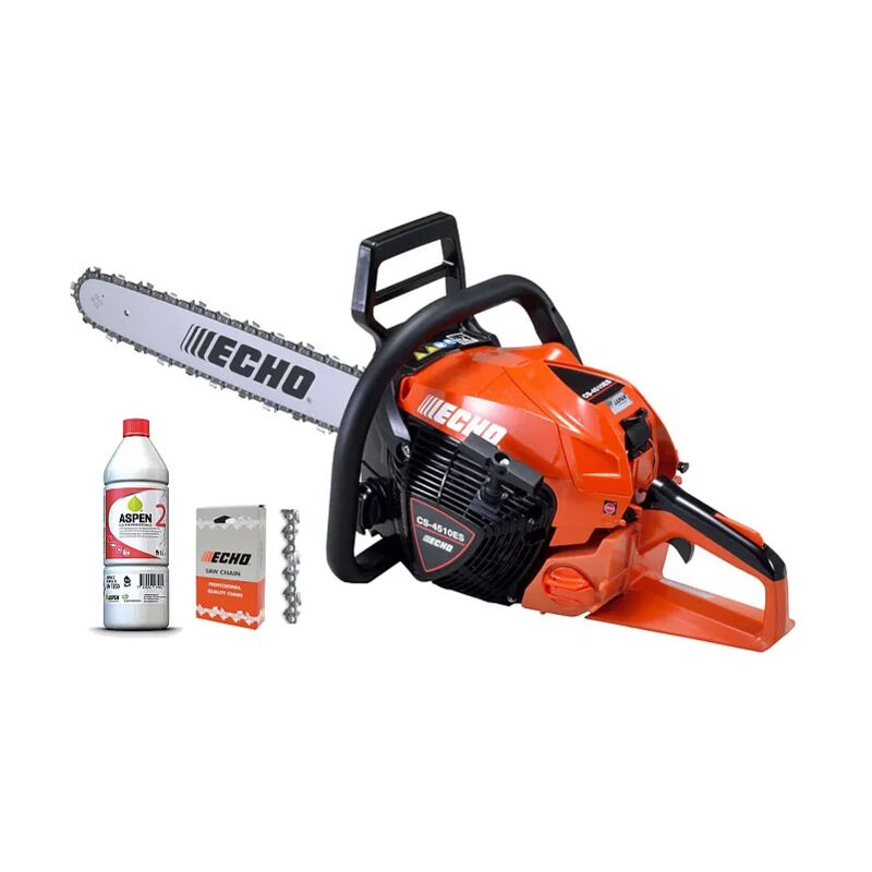 foto del prodotto motosega echo cs 4510es a scoppio 45cc 3.13hp barra 39cm catena 0.325 peso 5kg