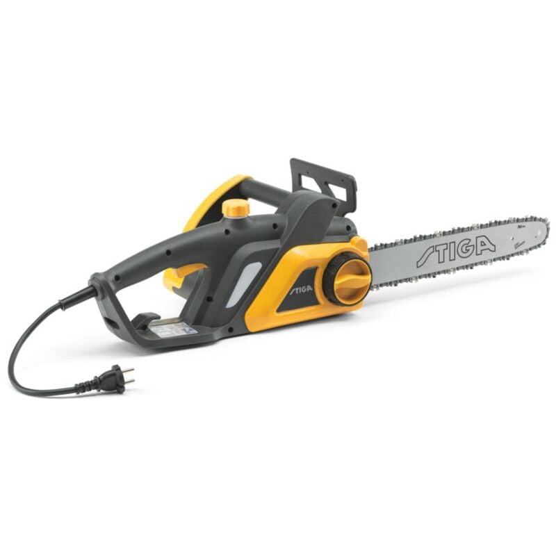 foto del prodotto motoseghe elettriche stiga cs 122c 16 motore da 2,2 kw, tensione della catena senza attrezzi, taglio sicuro ed efficiente