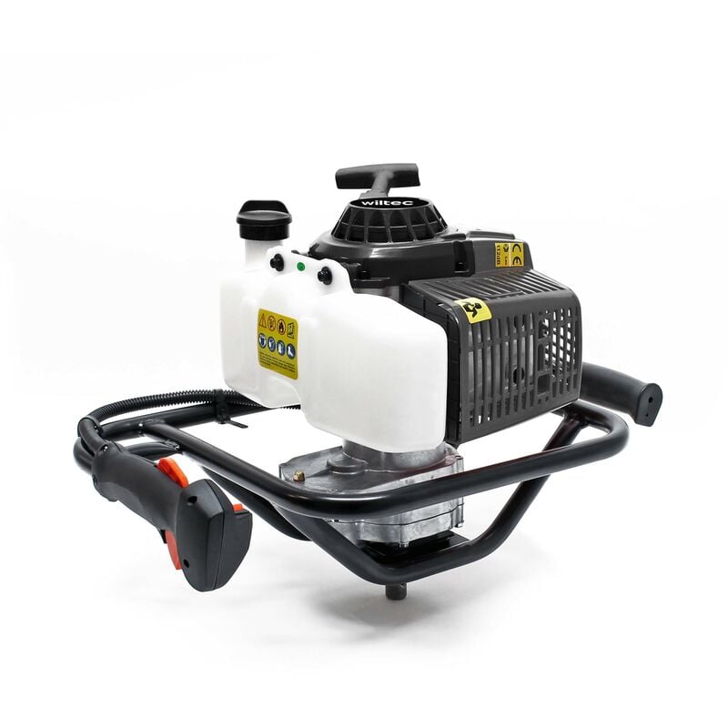 foto del prodotto mototrivella a benzina, motore 3 cv di 2.2kw e 63,3 ccm, trivella a scoppio compatibile con coclee 100 300 mm - wiltec