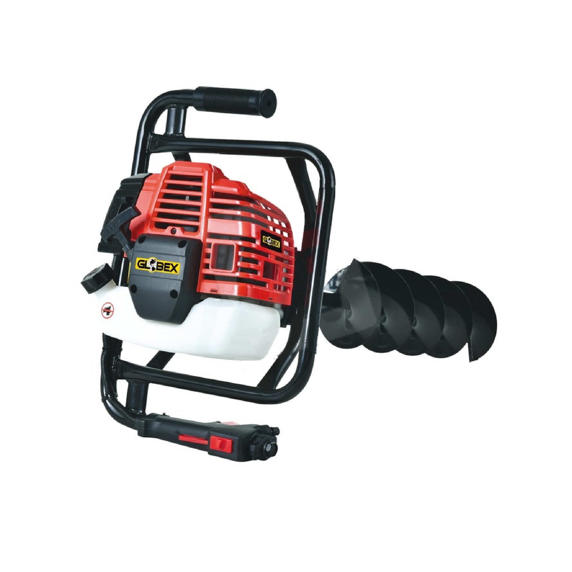 foto del prodotto mototrivella a scoppio globex gx 52 mt punta 150mm motore 2 tempi perforazione