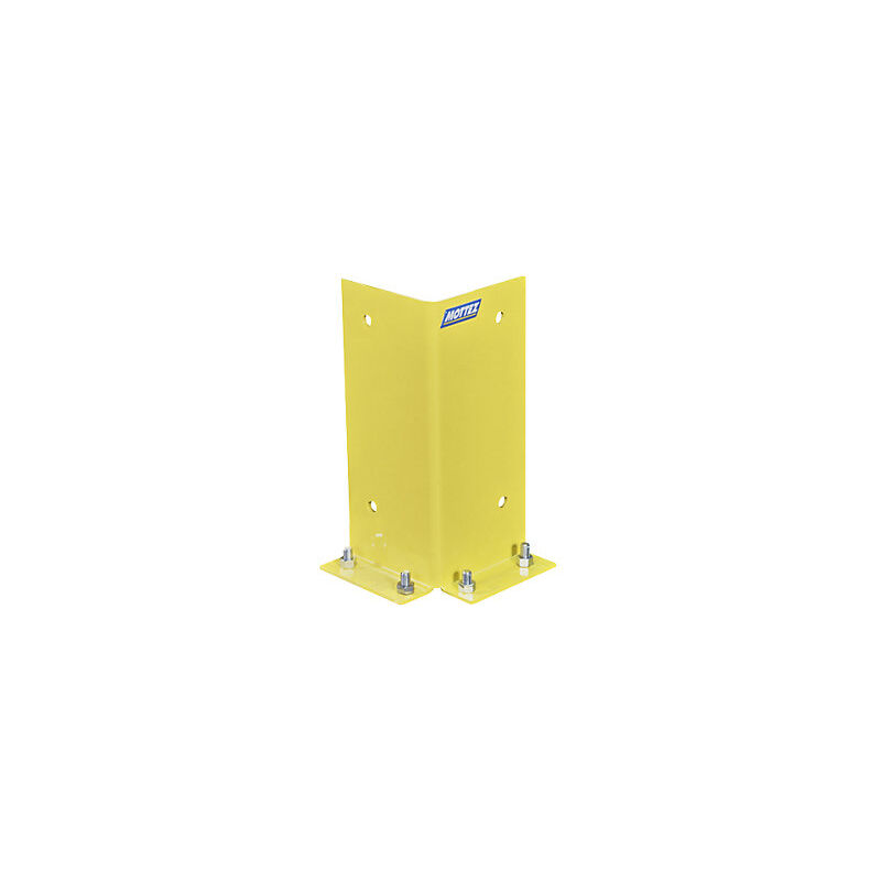foto del prodotto mottez paracolpi acciaio altezza 350 mm giallo profilo