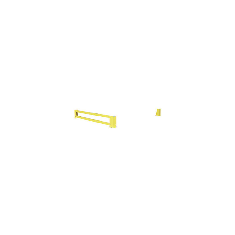 foto del prodotto mottez traversa di protezione telescopica acciaio giallo