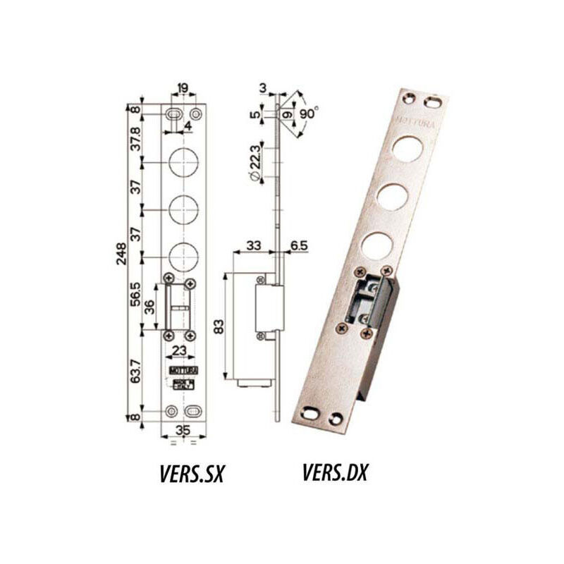 foto del prodotto mottura contropiastra incontro elettrico dx i.37 94077