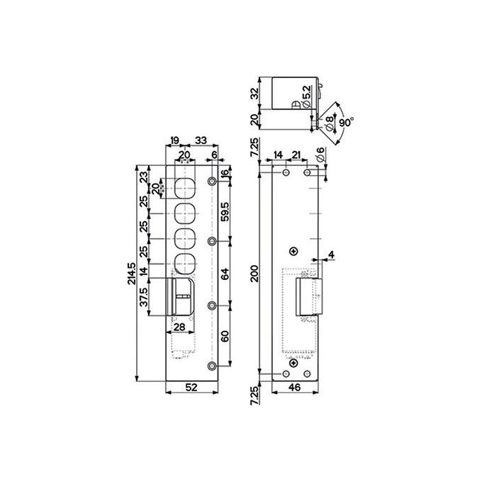 foto del prodotto mottura contropiastra incontro elettrico sx 94080