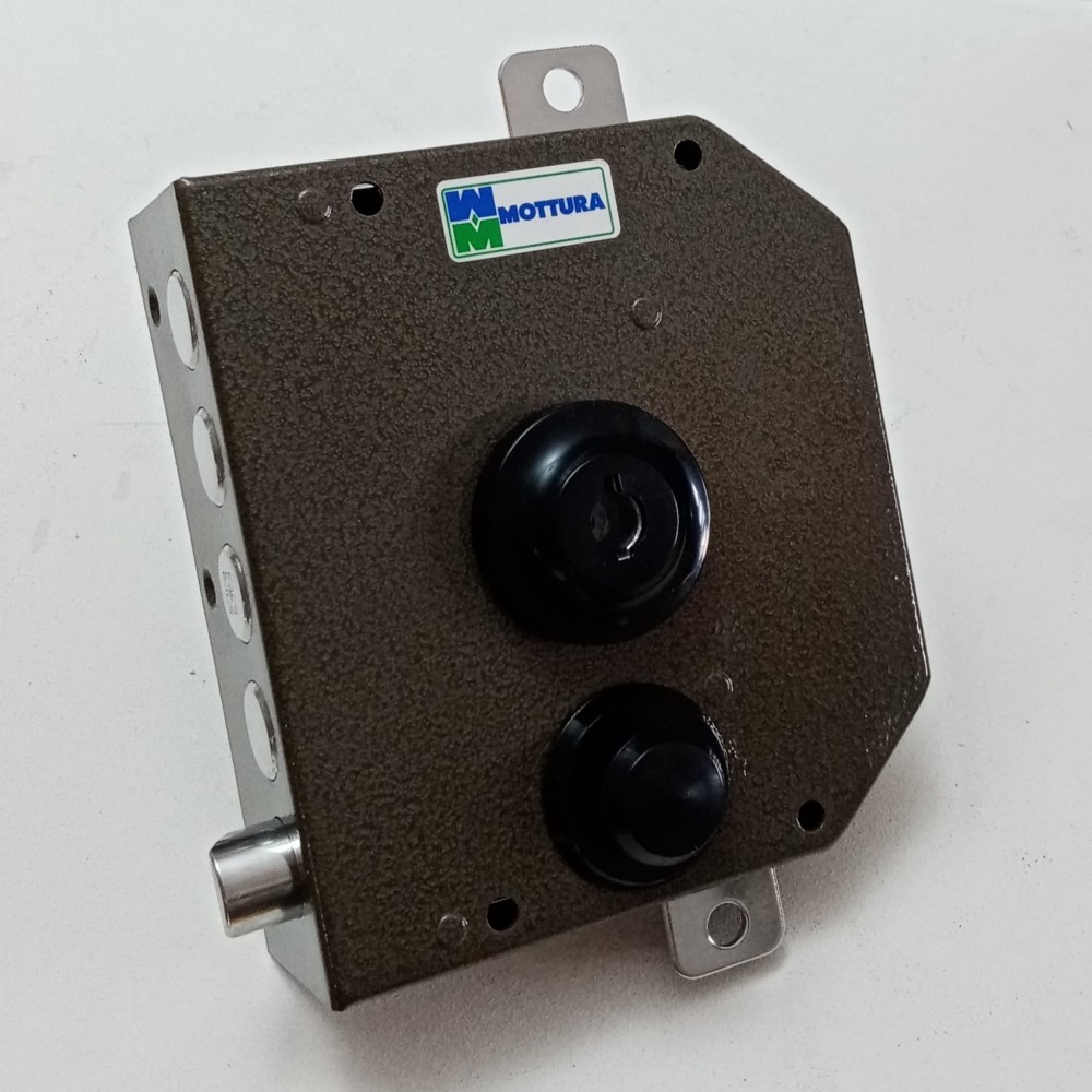 foto del prodotto mottura serratura ad applicare sinistra da 60mm con scrocco per porte legno e ferro