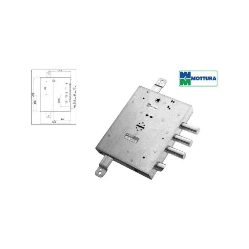 foto del prodotto mottura serratura serrature per porte blindate gardesa 89r571gd s17