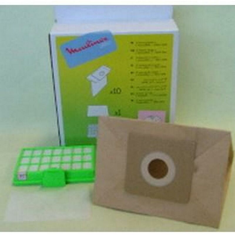 foto del prodotto moulinex confezione di 10 sacchetti 1 filtro hepa aspirapolvere 605063172758552807
