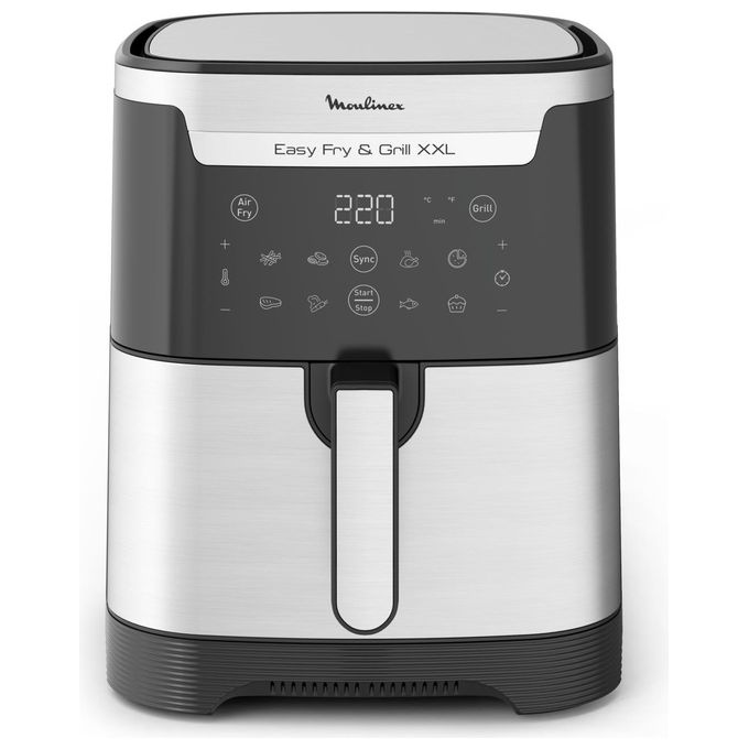 foto del prodotto moulinex easy fry e grill xxl friggitrice ad aria calda nero-acciaio inossidabile