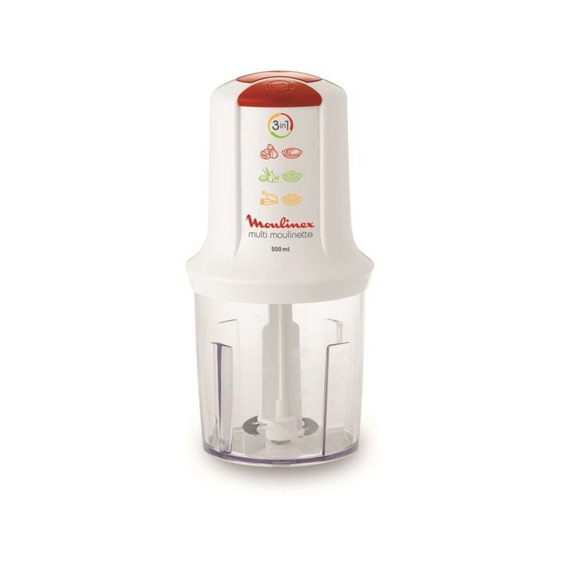 foto del prodotto moulinex mini tritatutto 3in1 0,5l 500w bianco at710110