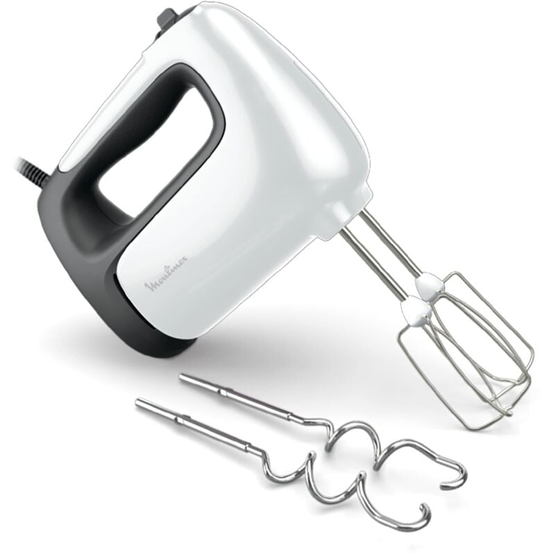 foto del prodotto moulinex sbattitore prep mix , ideale per preparazioni leggere e pesanti, potente motore da 500 w, 5 velocit , impostazione turbo, 2 fruste, 2