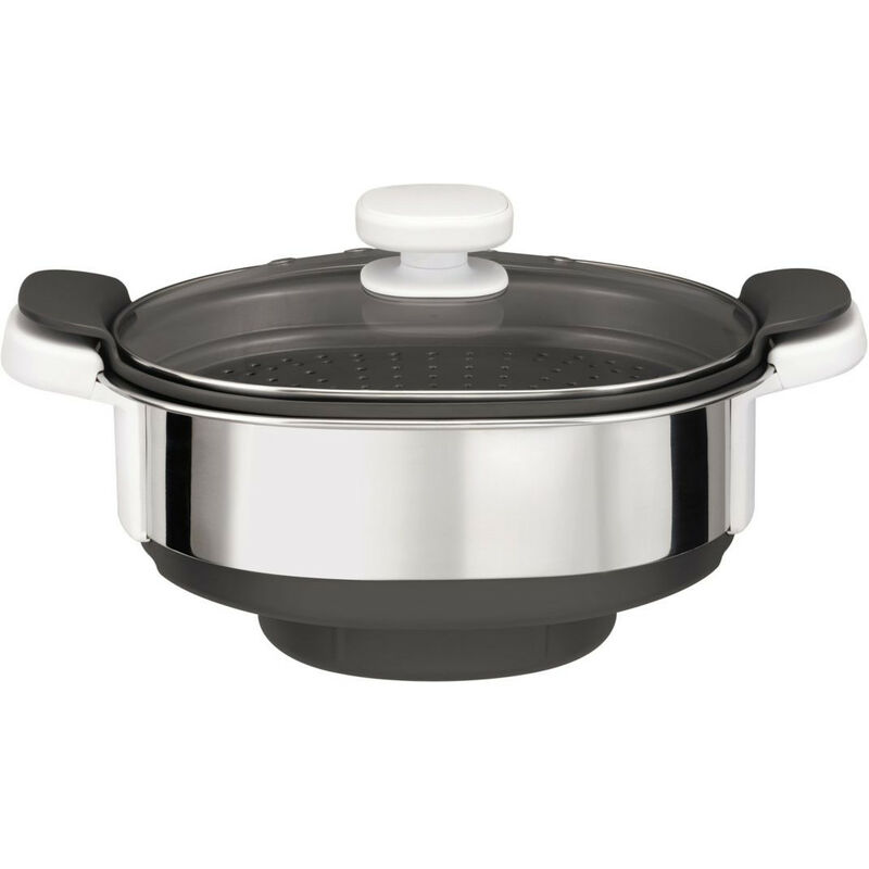 foto del prodotto moulinex steamer 3.7l acciaio inossidabile grigio xf384b10