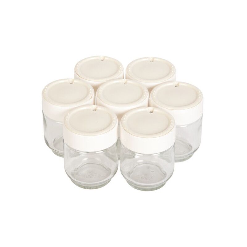 foto del prodotto moulinex vasetti di yogurt per 7, a14a03 per yogurtiera
