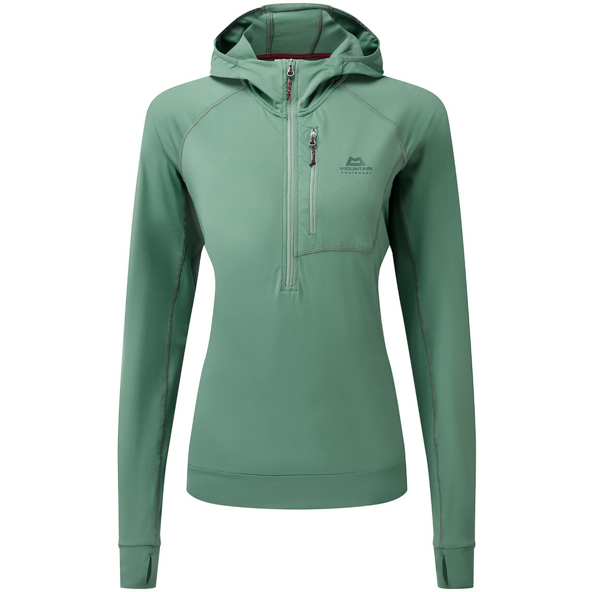 foto del prodotto mountain equipment donna felpa con cappuccio e zip aiguille