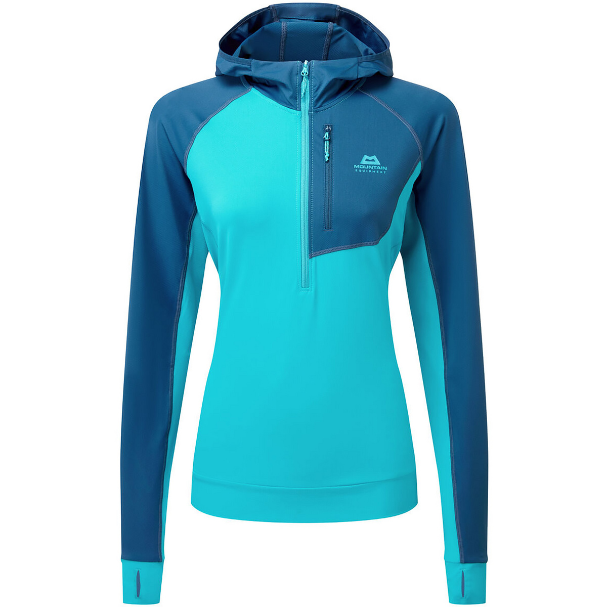 foto del prodotto mountain equipment donna felpa con cappuccio e zip aiguille