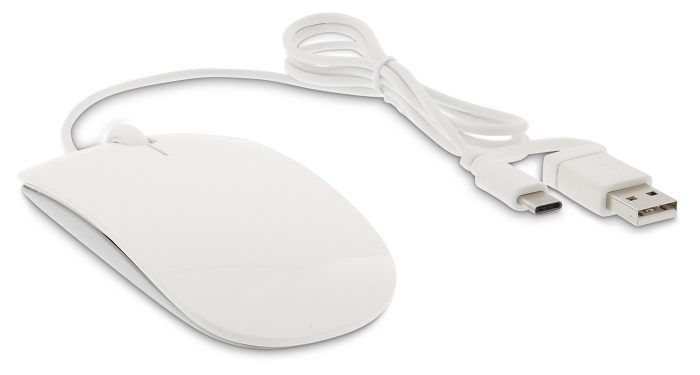 foto del prodotto mouse usb-c lmp white italia - lmp-20442