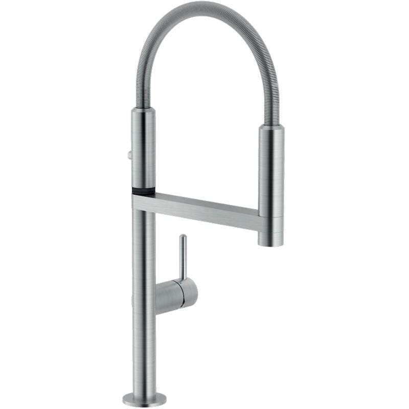 foto del prodotto move rubinetto cucina tradizionale con bocca girevole codice prod mv92300/50ix - nobili