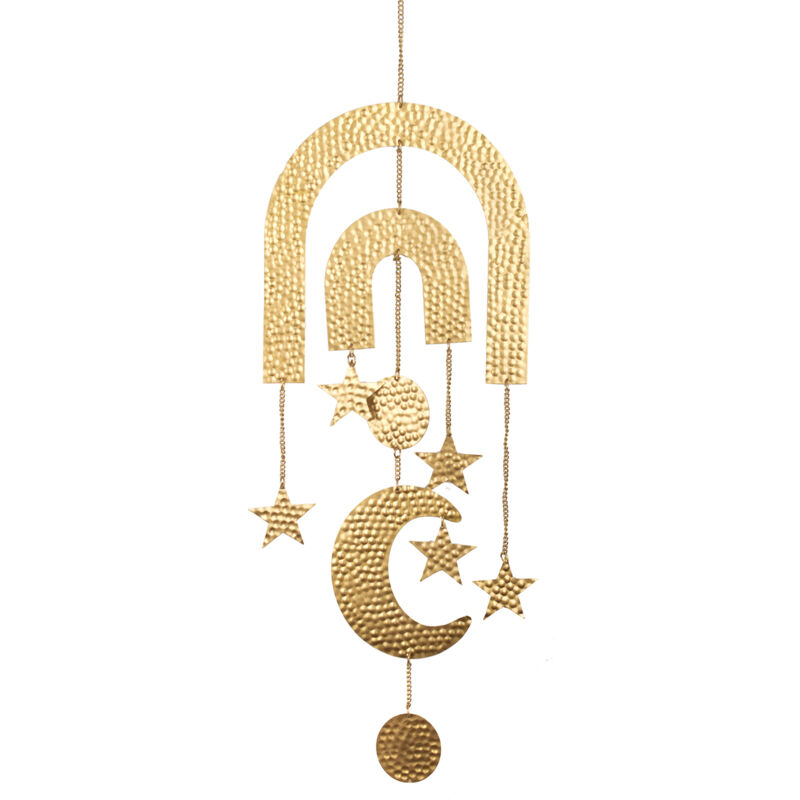foto del prodotto movil lune da appendere marrone 75x23x1cm decorazione per la casa moderna ed elegante signes grimalt