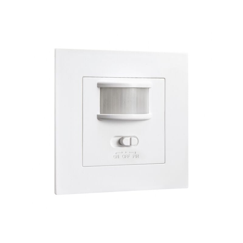 foto del prodotto movimento a infrarossi e sensore a infrarossi move vi white portata 9m 160 ip20 8,2x8,2x5 cm cut-off 7x7 cm tempo e intensità regolabili