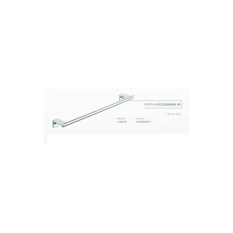 immagine 0 del prodotto movin porta asciugamani 45cmin ottone cromato metaform