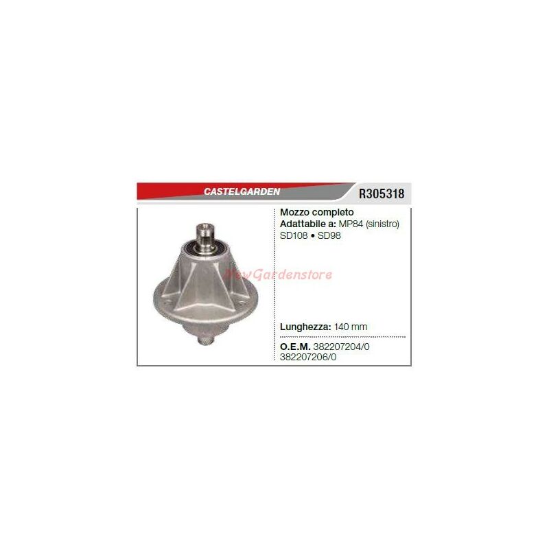 foto del prodotto mozzo portalama castelgarden tagliaerba rasaerba tosaerba mp84 sx r305318
