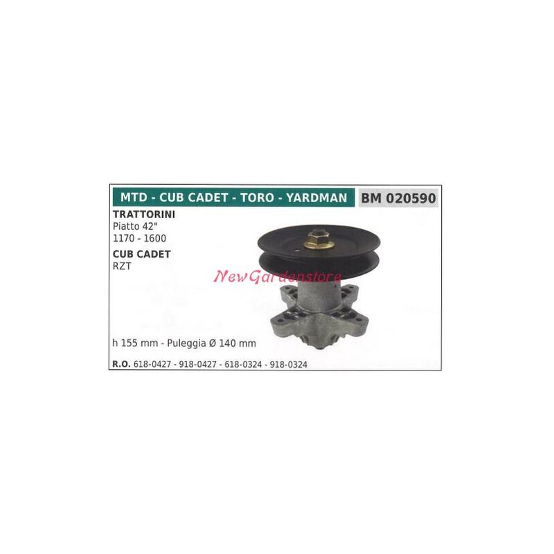 foto del prodotto mozzo portalama trattorino rasaerba tagliaerba piatto 42 pollici mtd 020590