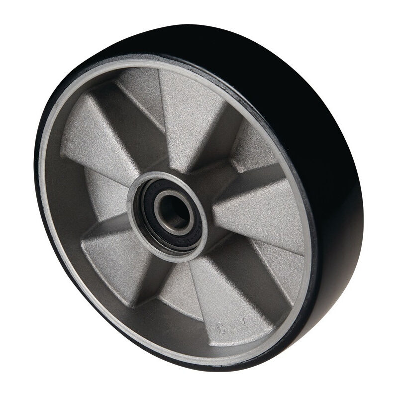 foto del prodotto mozzo volante in poliuretano l.43mm, ruota l.50mm, p.200mm, cerchio in fusione